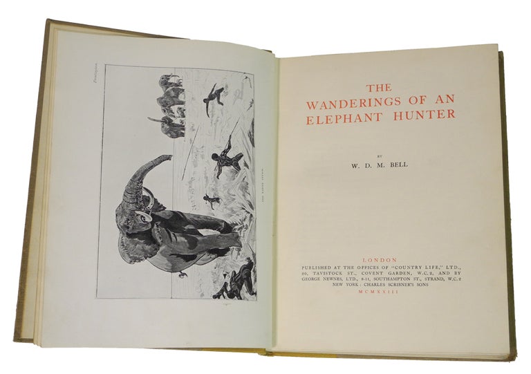 Item #000320 THE WANDERINGS OF AN ELEPHANT HUNTER. Bell W. D. M.