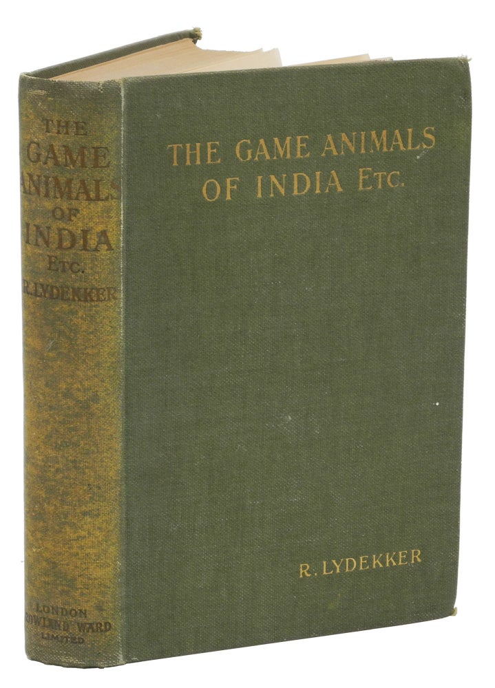 Item #001717 THE GAME ANIMALS OF INDIA, BURMA, MALAYA, AND TIBET; Being a new and Revised edition of "The Great and Small Game of India, Burma, and Tibet" Lydekker R.