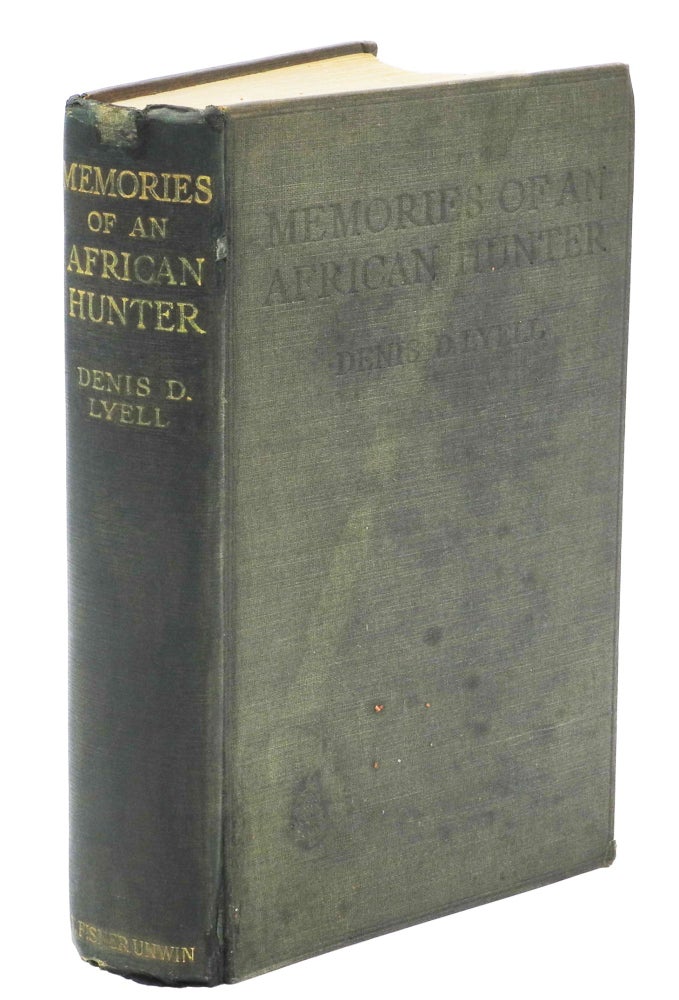 Item #001734 MEMORIES OF AN AFRICAN HUNTER; With a Chapter on Eastern India. Lyell D. D.