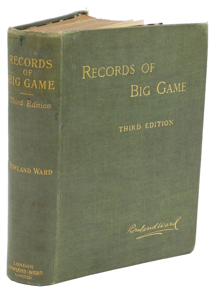Item #002975 RECORDS OF BIG GAME. Ward Rowland.