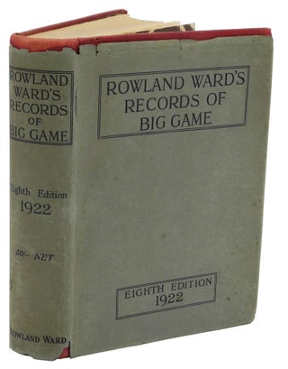 Item #002980 RECORDS OF BIG GAME; with their Distribution, Characteristics, Dimensions, Weights,...