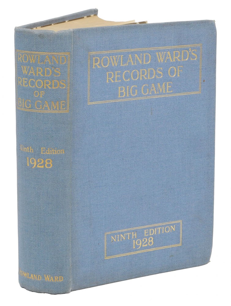 Item #002981 RECORDS OF BIG GAME 9TH EDITION. Ward Rowland.