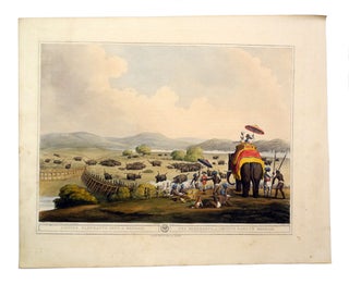 Item #006391 ORIENTAL FIELD SPORTS; Driving Elephants into a Keddah. Williamson T