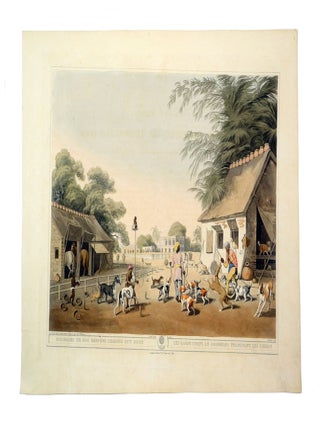 Item #006396 ORIENTAL FIELD SPORTS; Dooreahs or Dog Keepers Leading out Dogs. Williamson T