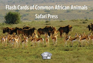 Item #007543 FLASH CARDS OF COMMON AFRICAN ANIMALS; Safari Press. Safari Press